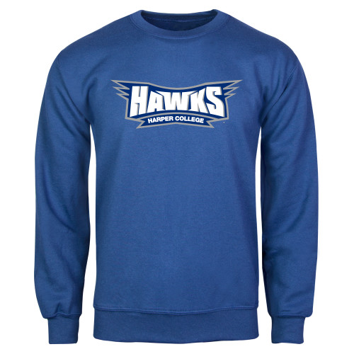 Royal Fleece Crew - Hawks