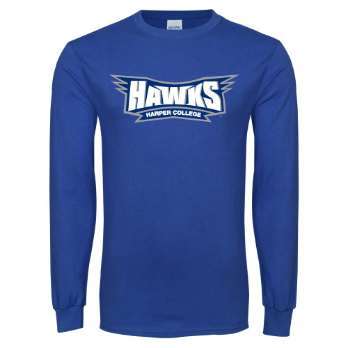  Royal Long Sleeve T Shirt - Hawks