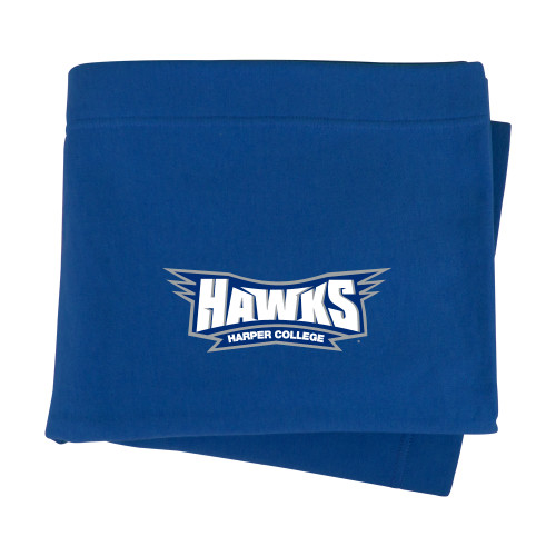  Royal Sweatshirt Blanket - Hawks
