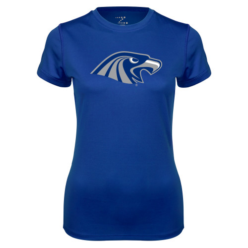  Womens Royal Performance Tee - Hawk Head