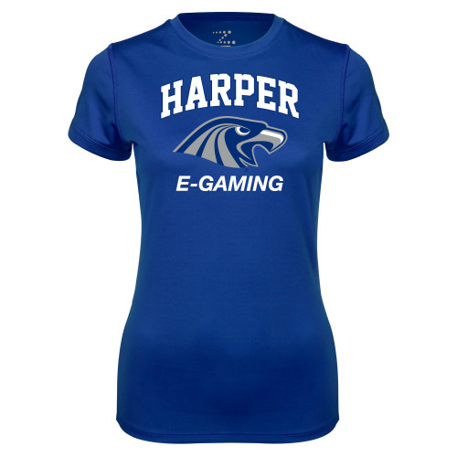  Womens Royal Performance Tee - Gaming
