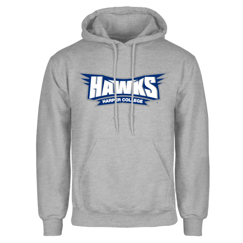  Grey Fleece Hoodie - Hawks