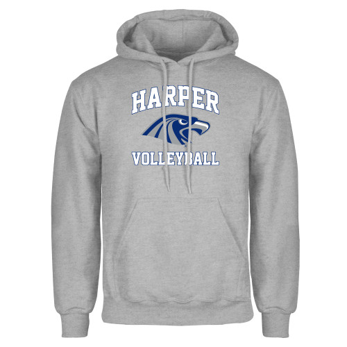  Grey Fleece Hoodie - Volleyball