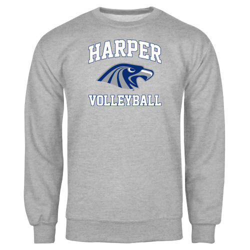  Grey Fleece Crew - Volleyball