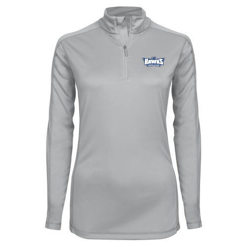  Syntrel Womens Platinum Interlock 1/4 Zip - Primary Athletics Mark