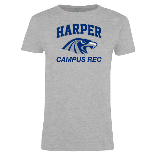 Womens Grey Short Sleeve Tee - Campus