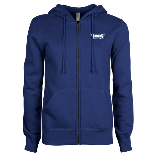  ENZA Womens Royal Fleece Full Zip Hoodie - Hawks