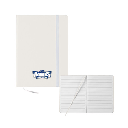  5x7 White Hard Cover Journal - Primary Athletics Mark
