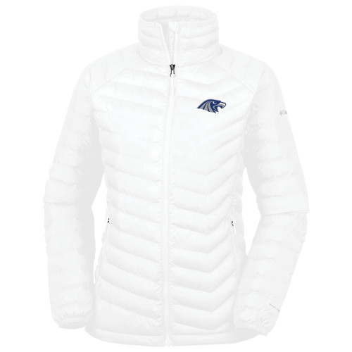  Columbia Womens White Powder Lite Jacket - Hawk Head