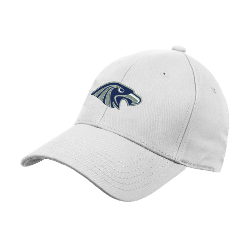 Harper College White Structured Adjustable Pro Style Hat