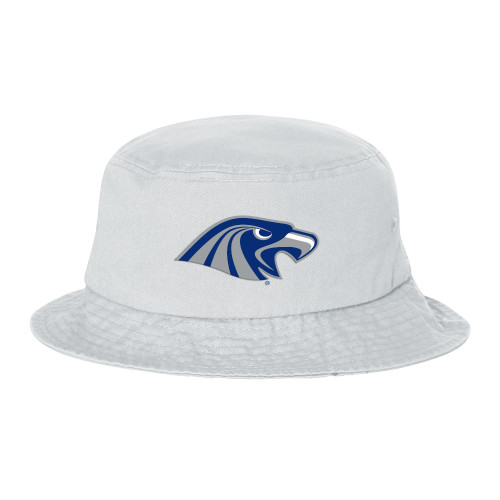  Sportsman White Bucket Hat - Hawk Head