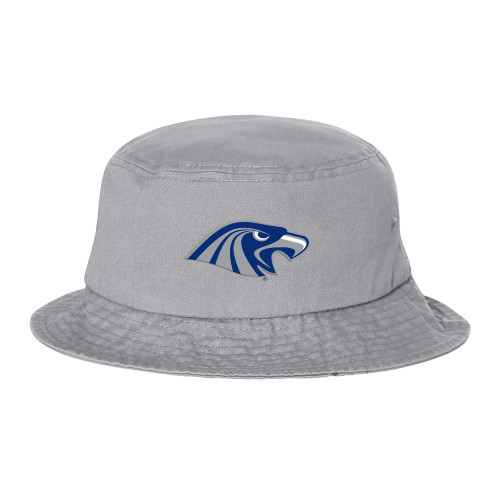 Sportsman Grey Bucket Hat - Hawk Head