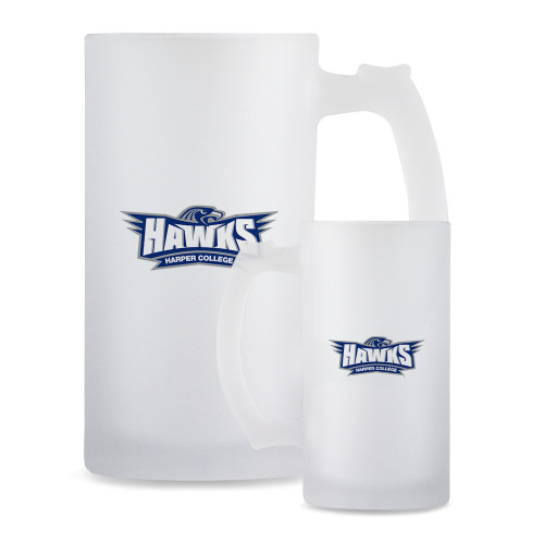  Full Color Decorative Frosted Glass Mug 16oz - Primary Athletics Mark