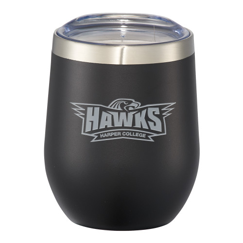  Corzo Vacuum Insulated Black Cup 12oz - Primary Athletics Mark Engraved
