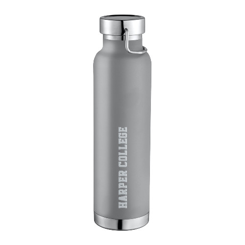  Thor Copper Vacuum Insulated Grey Bottle 22oz - Hawk Head Engraved