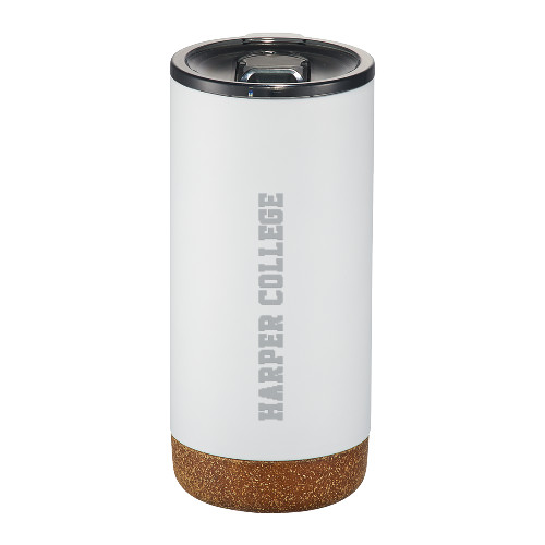  Valhalla Vacuum Insulated White Tumbler 16oz - Hawk Head Engraved