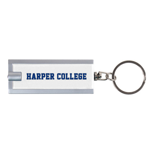  Turbo White Flashlight Key Holder - Hawk Head