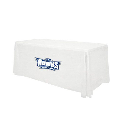 White 6 foot Table Throw - Primary Athletics Mark