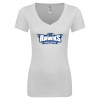 Thumbnail image for  Next Level Womens White Ideal V Tee