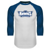 Thumbnail image for  White/Royal Raglan Baseball T Shirt