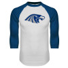 Thumbnail image for  White/Royal Raglan Baseball T Shirt