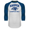Thumbnail image for  White/Royal Raglan Baseball T Shirt