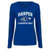 Thumbnail image for  Womens Royal Long Sleeve V Neck Tee 