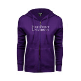 High Point Youth Purple Fleece Hoodie Volleyball