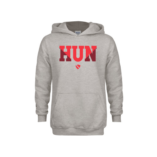 Hun School Youth Grey Fleece Hood