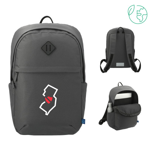 Hun School Repreve Charcoal Ocean Commuter Computer Backpack