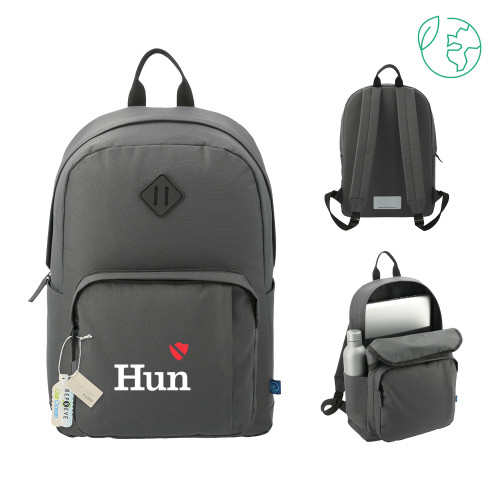 Hun School Repreve Ocean Charcoal Everyday Computer Backpack