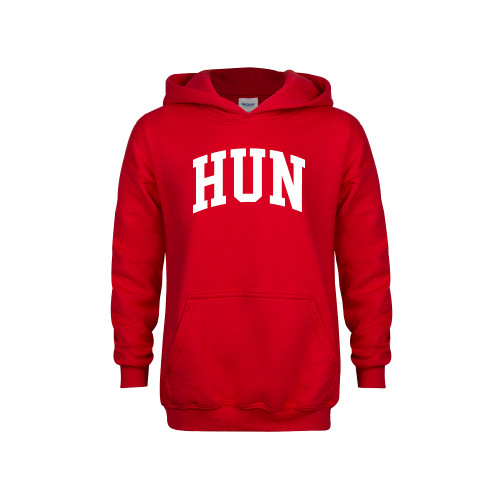 Hun School Youth Red Fleece Hood