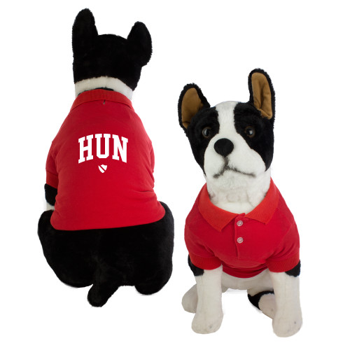 Hun School Classic Red Dog Polo