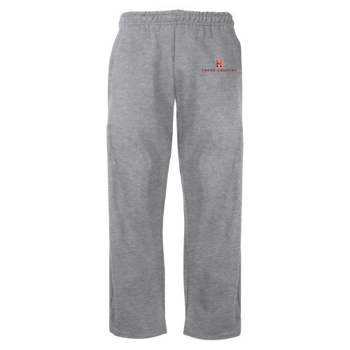 Hun School Grey Fleece Open Bottom Pa