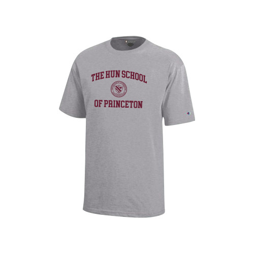 Hun School Champion Youth Grey Short Sleeve Tee