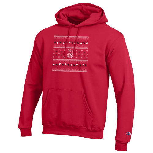 Hun School Champion Scarlet Red Fleece Hood