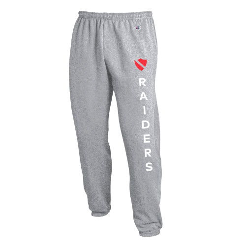  Champion Heather Grey Banded Bottom Sweatpants - Raiders