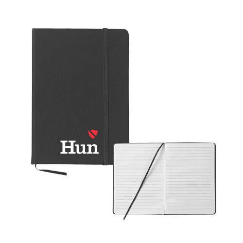 Hun School 5x7 Black Hard Cover Journal