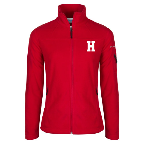 Hun School Columbia Womens Red Full Zip Fleece Jack