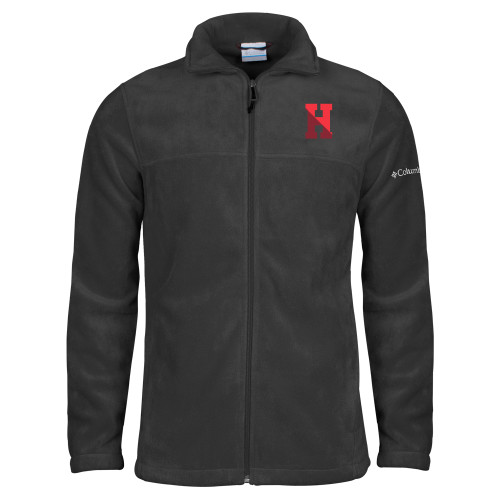 Hun School Columbia Charcoal Full Zip Fleece Jack