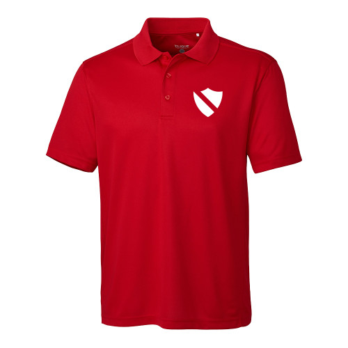  C&B Clique Ice Red Pique Polo - Heart Shield