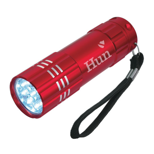 Hun School Industrial Triple LED Red Flashlight