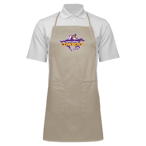  Full Length Khaki Apron - Primary Logo