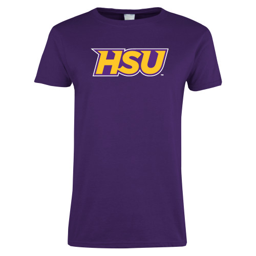  Womens Purple Short Sleeve Tee - HSU