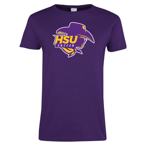  Womens Purple Short Sleeve Tee - Womens Soccer
