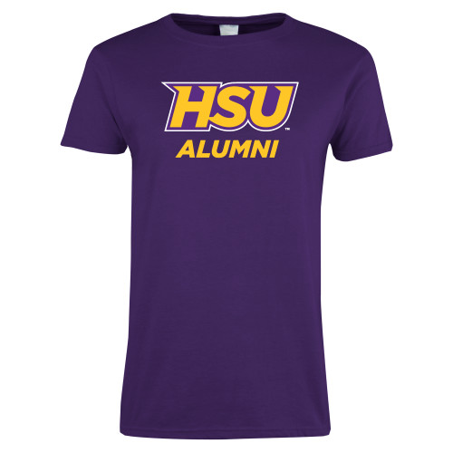  Womens Purple Short Sleeve Tee - Alumni