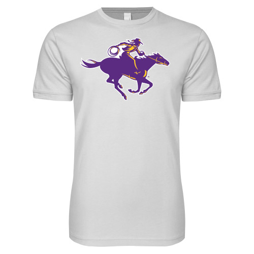  Next Level White SoftStyle T Shirt - Cowgirl Riding