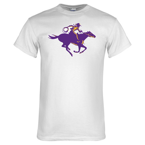  White T Shirt - Cowgirl Riding