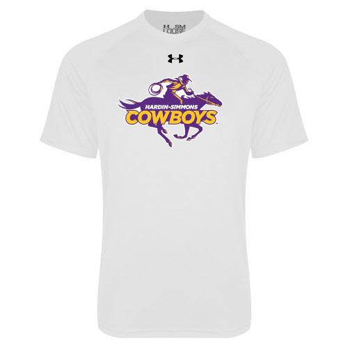  Under Armour White Tech Tee - Primary Logo