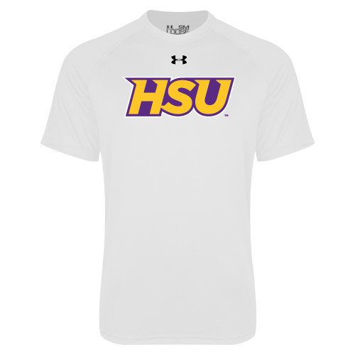  Under Armour White Tech Tee - HSU